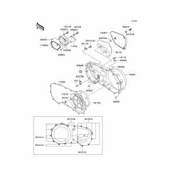 Right Engine Cover(s)(VN1500-G1)