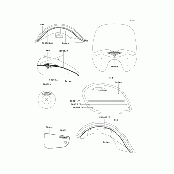 Decals(Red/Beige)(CN)