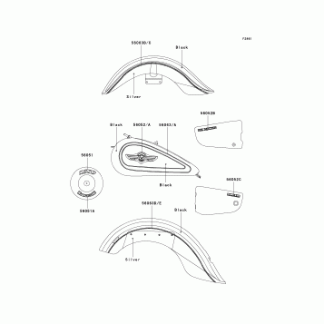Decals(Black/Silver)(VN1500-N1/N2)