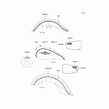 Decals(Red/Silver)(VN1500-N3)