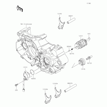 Gear Change Drum/Shift Fork(s)