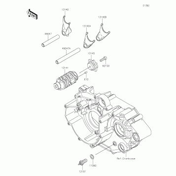 Gear Change Drum/Shift Fork(s)