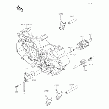 Gear Change Drum/Shift Fork(s)