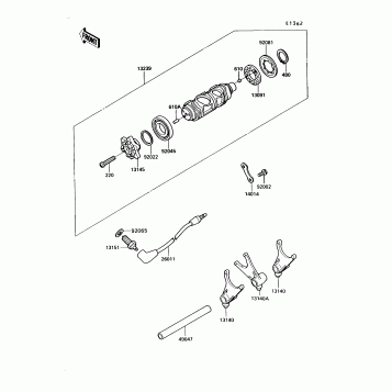 Change Drum/Shift Fork