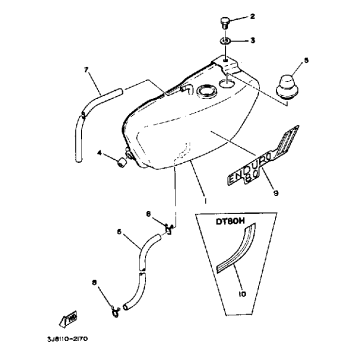 OIL TANK DT80H - J - K