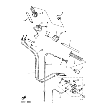 STEERING HANDLE CABLE