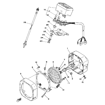 HEAD LAMP - SPEEDOMETER