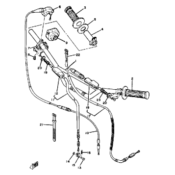 HANDLEBAR - CABLE YZ125G