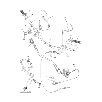 STEERING HANDLE CABLE