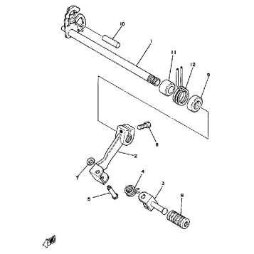 SHIFT SHAFT PEDAL YZ250H
