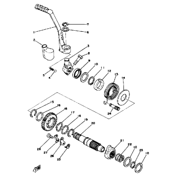KICK STARTER YZ400D E