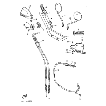 STEERING HANDLE CABLE