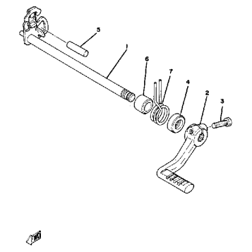 SHIFT SHAFT PEDAL YZ250G