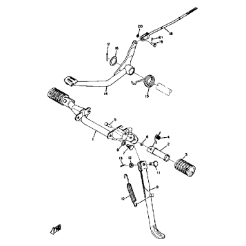 STAND FOOTREST BRAKE PEDAL