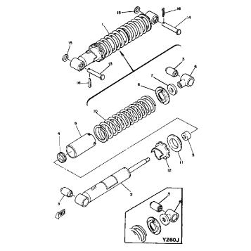 REAR SUSPENSION - YZ60H - J - K