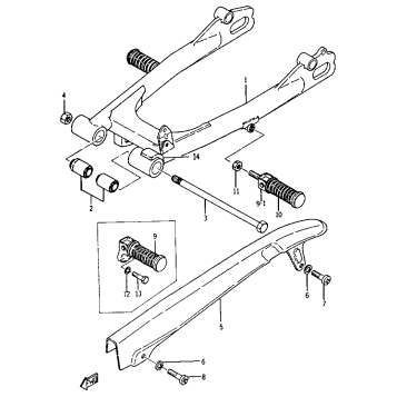 REAR ARM AND CHAIN CASE