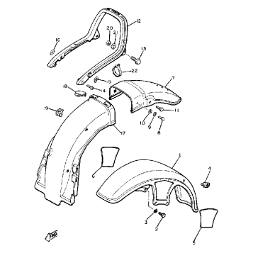 FRONT FENDER REAR FENDER