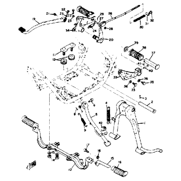 STAND FOOTREST BRAKE PEDAL