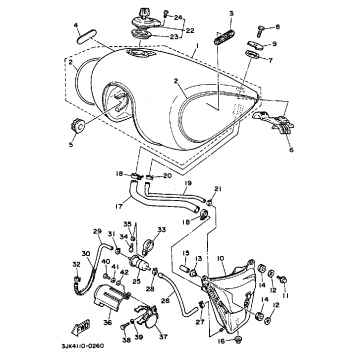 FUEL TANK NON CALIFORNIA MODEL