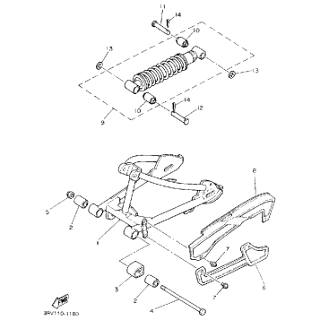 SWING ARM REAR SHOCKS