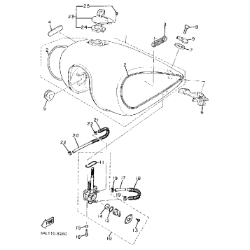 FUEL TANK NON CALIFORNIA MODEL