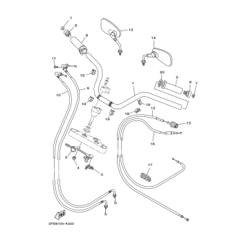 STEERING HANDLE CABLE