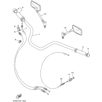 STEERING HANDLE CABLE