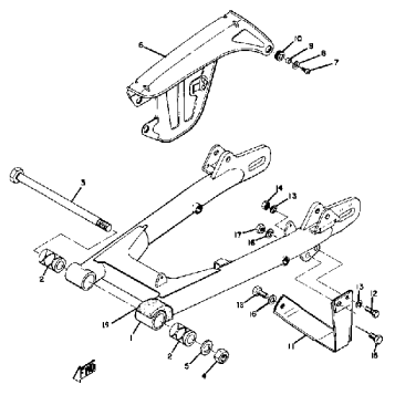 REAR ARM - CHAIN CASE