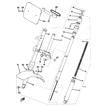 FRONT FORK - FRONT FENDER