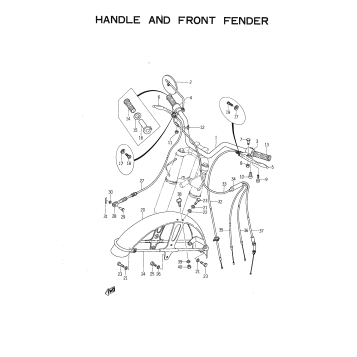 HANDLE AND FRONT FENDER