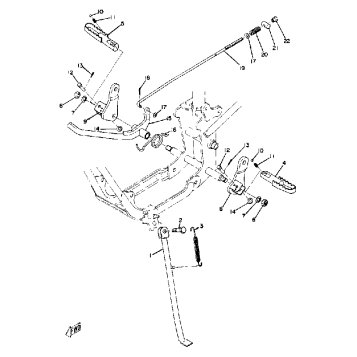 STAND-FOOTREST-BRAKE PEDAL