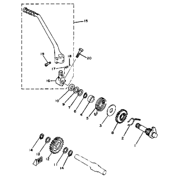 KICK STARTER XT200K - KC