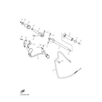 STEERING HANDLE CABLE
