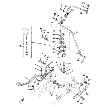 BRAKE PEDAL - REAR MASTER CYLINDER