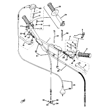 HANDLEBAR-CABLE YZ250C