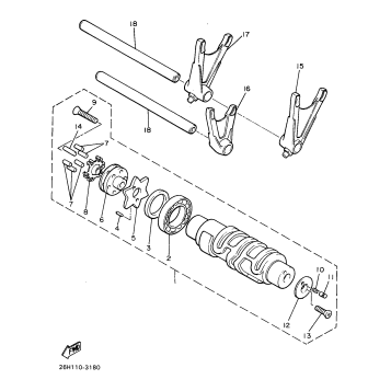 SHIFT CAM SHIFT FORK