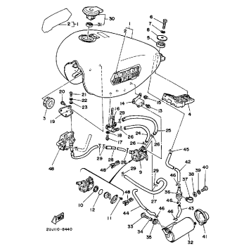 FUEL TANK CALIFORNIA MODEL ONLY
