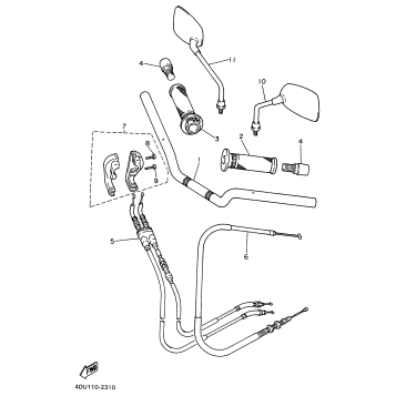 STEERING HANDLE CABLE