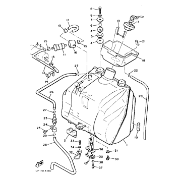 FUEL TANK NON CALIFORNIA MODEL