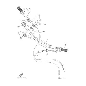 STEERING HANDLE CABLE