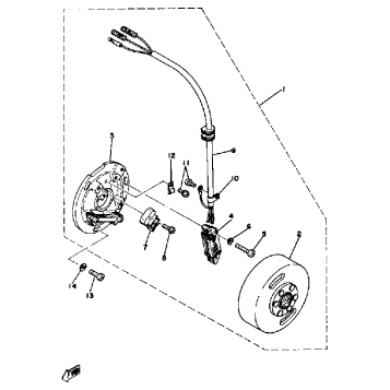 CDI MAGNETO YZ400D E