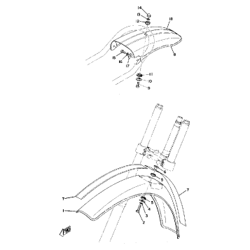 FRONT FENDER - REAR FENDER