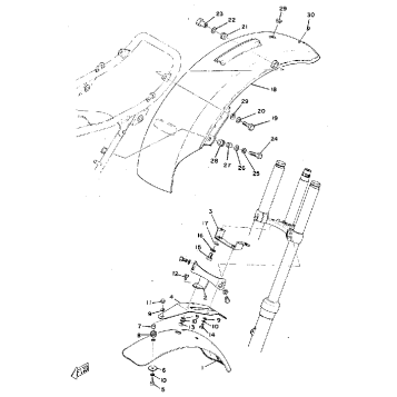FRONT FENDER - REAR FENDER (RT1M, RT1MX)