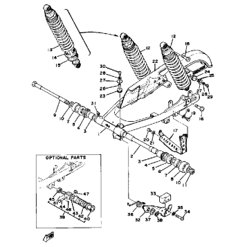 SWING ARM - REAR SHOCKS