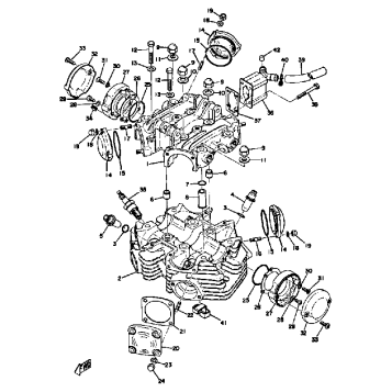 CYLINDER HEAD COVER TX650A - XS650B
