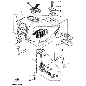 FUEL TANK NON CALIFORNIA MODEL