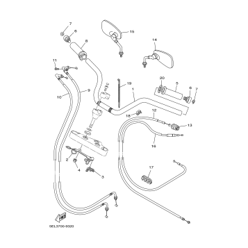 STEERING HANDLE CABLE