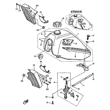 FUEL TANK XT600L - N