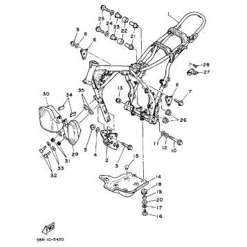 FRAME (CALIFORNIA MODEL ONLY)