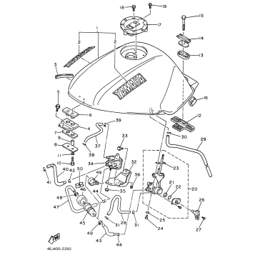FUEL TANK NONCALIFORNIA MODEL